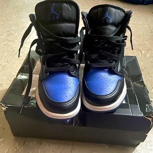 Royal blue & black retro 1s
